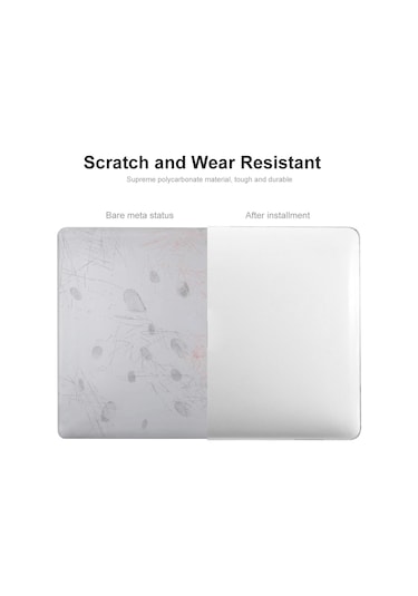 MacBook Pro 16inç Koruyucu A2485 Laptop Kılıf + Silikon Toz Fişleri Mavisi