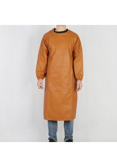 Suntek Kaynak Önlüğü, Dövme Ahşap İşleri İçin Cepli Kahverengi