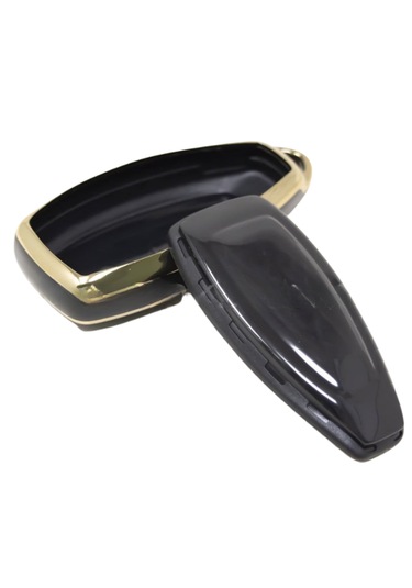 Ford Kuga Mondeo Smax Cmax Focus Fiesta Ecosport 3 Buton Nano Anahtar Kılıfı Siyah-gold