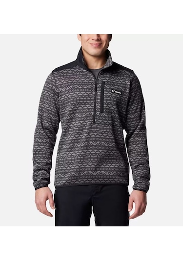 Columbia Mens Sweater Weather Printed Half Zip Iı Erkek Polar Ao5809 001