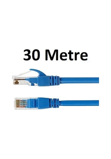 CAT6 KABLOSU ETHERNET 30 METRE İNTERNET MODEM LAN RJ45 UÇ