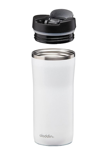 Aladdin 10-09363-006 Mocca Thermavac Leak-lock Çelik Termos Bardak 0.35l Beyaz