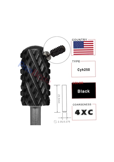 Rolinstar 6.6 Gümüş Büyük Namlu Yuvarlak Pürüzsüz Üst Tırnak Matkap Uçları Freze Kesici Manikür Pedikür Dosyalama Rose Red Kahverengi