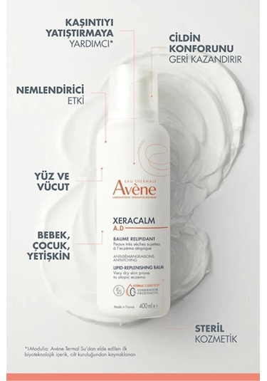Avene Xeracalm A.d. Lipid Replenishing Cream 400 Ml