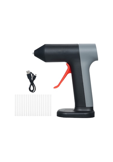 Konesam 3.7v Şarj Edilebilir Sıcak Yapıştırma Tabancası Seti - 20 Adet Yapıştırma Çubuğu, Hızlı Isınma, Usb Şarj, Çift Katmanlı Yanmaz Tasarım
