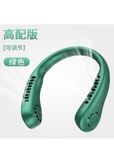 Ranyeek 2023 Yeşil Boyun Tipi Usb Şarjlı Sessiz Taşınabilir Fan - 3 Hız Ayarı + Ayarlanabilir Açı