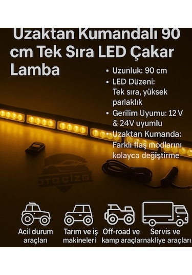 Tepe Led Bar Led Off Road 12-24v 90cm Turuncu