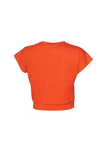 Hummel Allessıa Crop T-shırt S/s Kadın Kısa Kol T-shırt Turuncu Turuncu