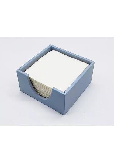 Adwoodcraft Peçetelik 14x14x7 Cm, Gri-mavi 214689569 Grayish-blue
