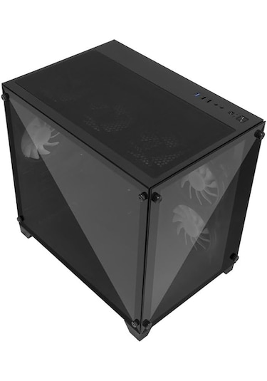 Gameforce Liquid Mini 6x120 MM RGB Fanlı Micro ATX Oyuncu Bilgisayar Kasası