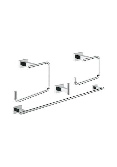 Essentials Cube Aksesuar Seti 4 Parça Krom-40778001