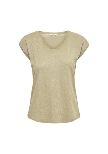 Only 15136069 V Yaka Kolsuz Kadin Body - Sari Sarı