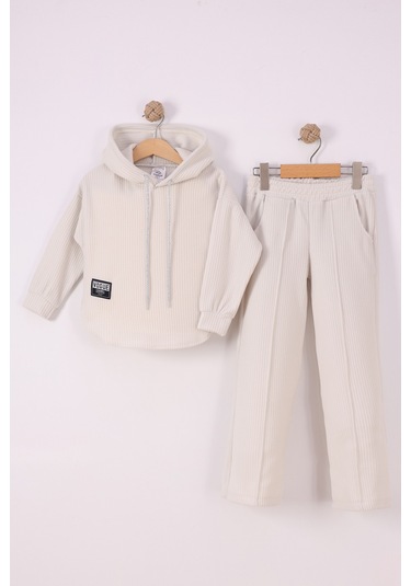 Monox Kız Çocuk Sim İpli Fitilli Polar Takım Taş