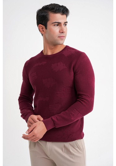 Tr 884 Triko Comfort Bordo Bordo