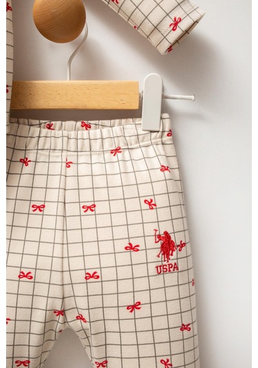 U.s. Polo Assn. Kız Bebek Pijama Takımı Beyaz-1705 Beyaz