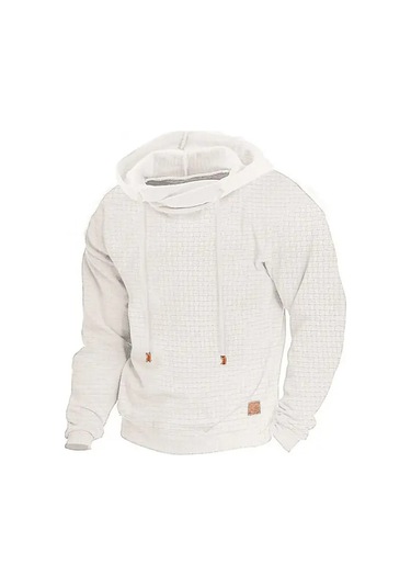 Yeni Uzun Kollu Kapüşonlu Erkek Sweatshirt'ü Gri