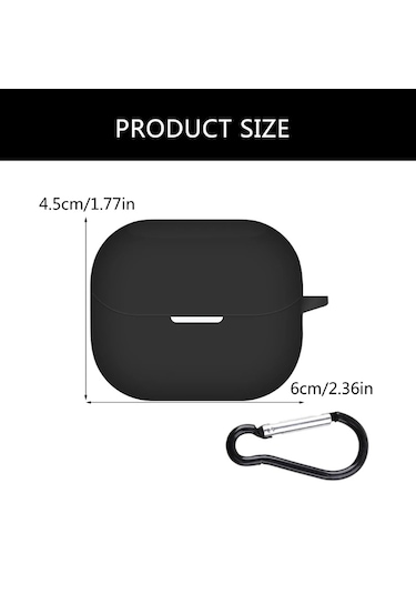 Samsung Galaxy Buds 3 / Galaxy Buds 3 Pro Uyumlu Silikon Kılıf+ Kanca Lila