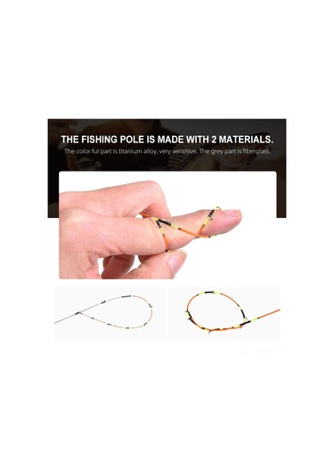 Ximistore9 1 Metre Yarı Titanlıklı Bölümlü Halat Balıkçılık Kamışı - Hafif, Taşınabilir, Karbon Fiber Ve Paslanmaz Çelik Malzeme