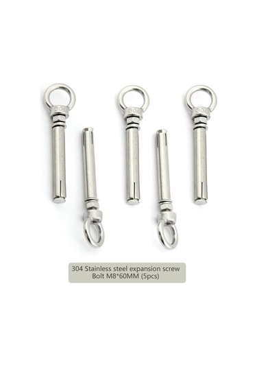 Genişletme Vidalı Cıvatalar, M860 M670/80mm 304 Ev Dış Mekan İçin Paslanmaz Çelik 5 Adet