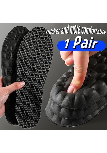 Fochsia Siyah 35-36/3.5-4 Eva Nefes Alabilir Koşu Spor Tabanlığı - Erkek Kadın Yumuşak Rahat