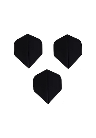 150 Micron 5 Set 15 Adet Dart Flight Flayt Siyah Pet Dartsan