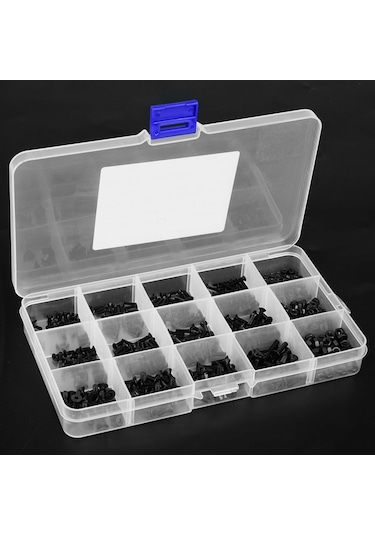 480 Adet Siyah Altıgen Vida Seti Kaiyi Standart