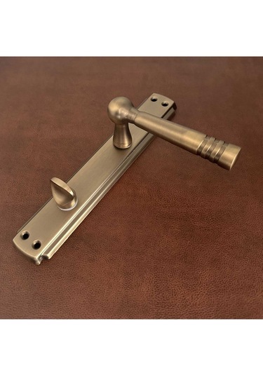 Osmanlı Mat Antik Sarı Bravo Aynalı Wc Banyo Kapı Kolu Sağ Basar 1 Takım