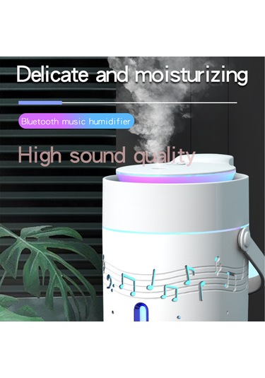 Youtek Bluetooth Hoparlörlü 1000ml Nemlendirici & Aromaterapi Difüzörü - Renkli Işık, Otomatik Kapanma, Usb Güçlü