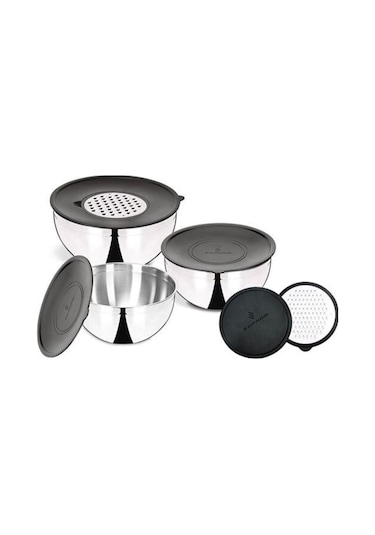 Sofram 9 Parça Rendeli Karıştırma Kabı Seti Inox