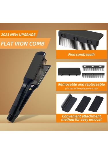 Mufunye Pratik Ve Şık Saç Düzleştirme Tarağı - Isıya Dayanıklı, Tek Elle Kullanım İçin Mükemmel