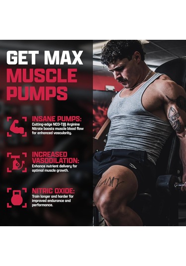 Nutrex Niox Nitric Oxide Arginine Nitrate+vitamin C Muscle Pump B