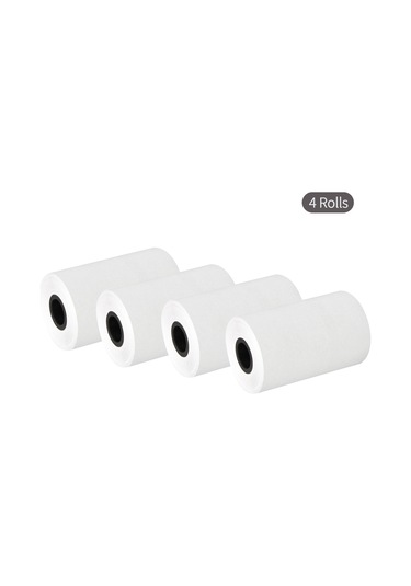 Ximistore9 Beyaz 57x40mm Termal Kasaba Kağıdı - 4 Adet Paket - Market Fişi Yazdırma Kâğıdı
