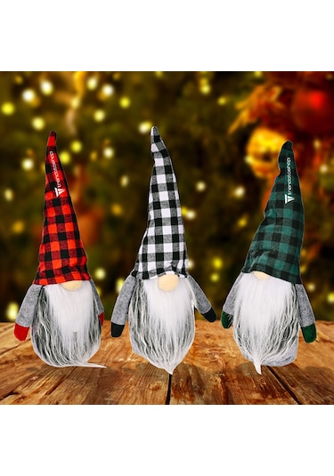 3 Lü Gnome Dekorasyon Seti, Sevimli Peluş Gnome Noel Hediyesi