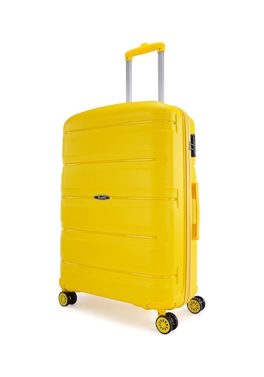Wexta Wx-pp13 Carbon Sarı Kabin Boy Polipropılen Valiz Sari