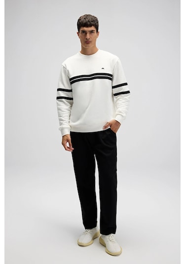 Ellesse Erkek Sweat Em618-of Beyaz BEYAZ