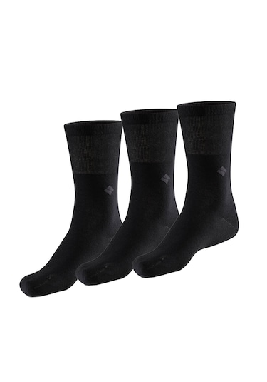 Bonny Silver Soket Gümüş Çorap 3'lü Paket Siyah