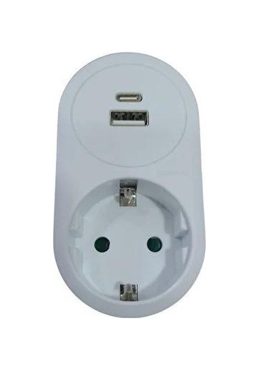 1 Li Usb-a Usb-c 5v 3.4a 16a 250v Adaptör