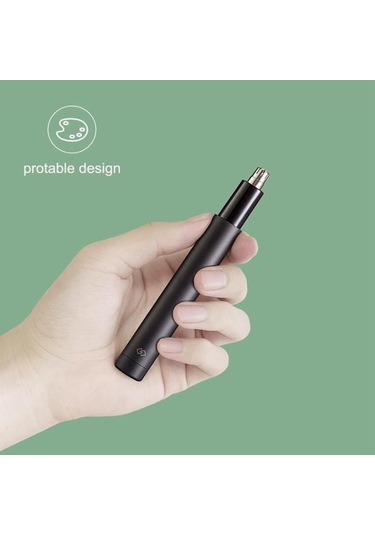 Xiaomi Elektrikli Mini Burun Saç Düzeltici Hn1 Taşınabilir Kulak Burun Saç Tıraş Makinesi Kesme Makinesi Su Geçirmez Temizleyici Aracı Hasarı Önler