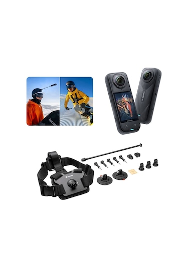 X5 Aksiyon Kamerası - Kayak Kiti Siyah