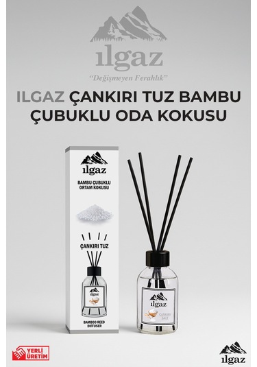 Çankırı Tuzu Bambu Çubuklu Oda Kokusu 110 Ml Red Diffuser Ortam Kokusu Ferahlatıcı
