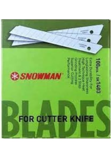 Snowman Sk2 Dar Maket Bıçağı Yedeği 100 Lü 30 Derece Eğimli