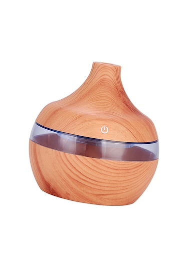 Magideal Melek Şekli Ortam Işığı Mini Usb Taşınabilir Nemlendirici Pembe Açık Kahve 300 ML