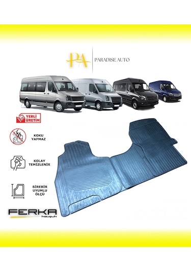 Mercedes Sprinter 3 Parça 2006-2018 Uyumlu Oto Paspas