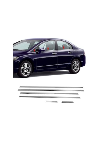 Honda Civic Fd6 Krom Cam Çıtası 2006-2011 6   Parça