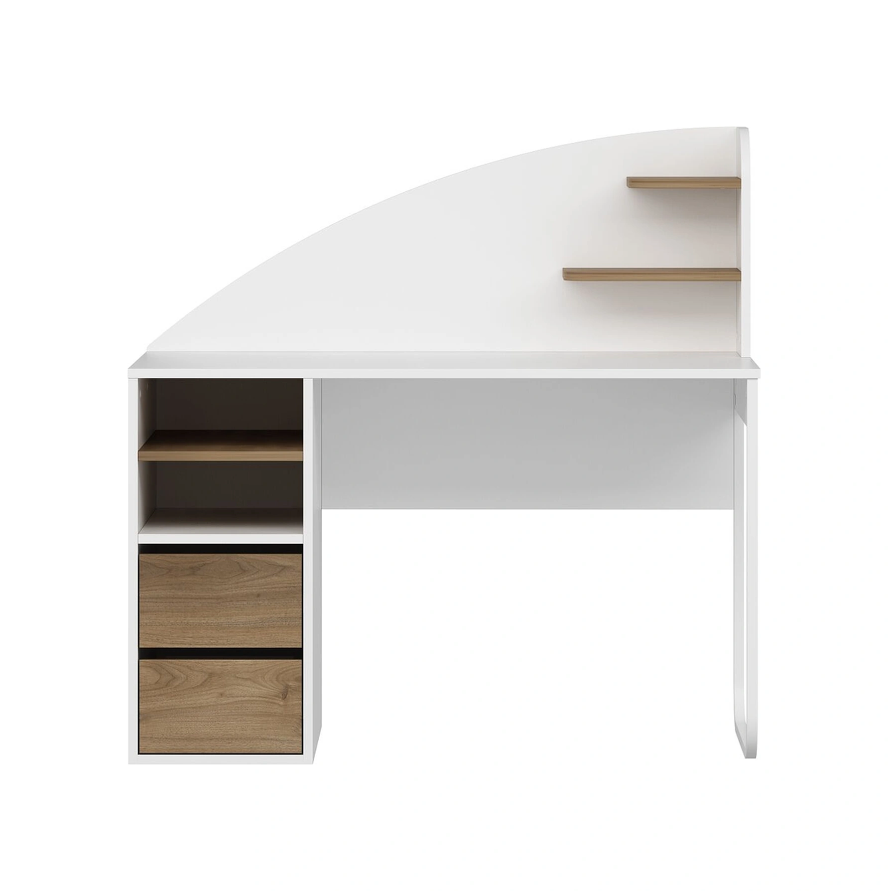 Mirel Çalışma Masası - Beyaz/rahle Çok Renkli