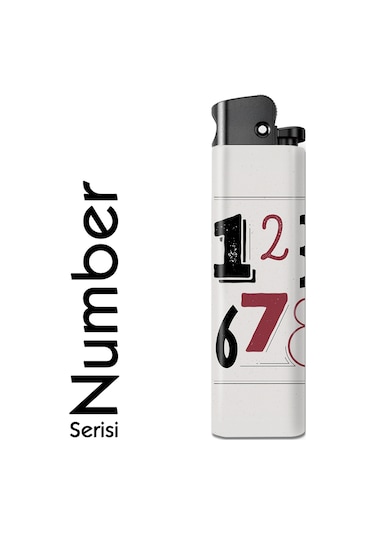 Number Serisi Tasarım Çakmak Vintage Tasarım Çakmak