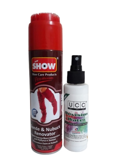 Show Süet Nubuk Sprey Bordo Ve Ucc Ayakkabı Temizleyici Sprey