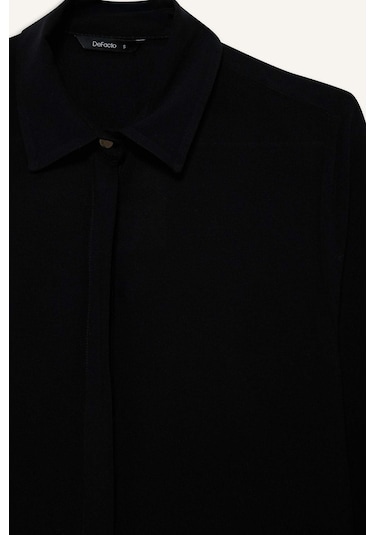 Defacto Regular Fit Basic Düz Uzun Kollu Gömlek Z6472az26spbk81 Siyah-bk81 Defacto Regular Fit Basic Düz Uzun Kollu Gömlek Z6472az26spbk81 Siyah-bk81