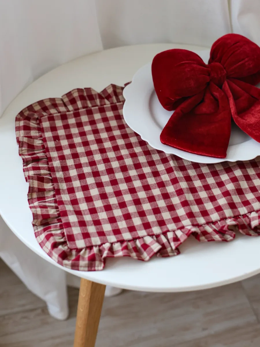 Home Lovers Dokuma Servis Peçeteleri Seti 2 Adet 273054264 Bordo