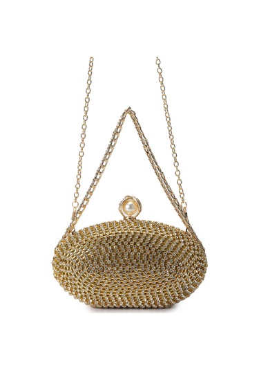 Tamer Tanca Kadın Vegan Sarı El Çantası 1083 003 Bn Cnt Sk24-25 Altın Altın